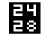 sample of SYMBOL FOR DELETE RECTANGULAR CHECKER BOARD FORM (U+2428)